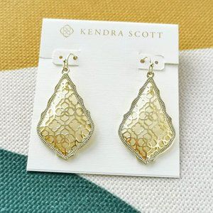 Kendra Scott Filigree Mix Addie Drop Earrings Gold